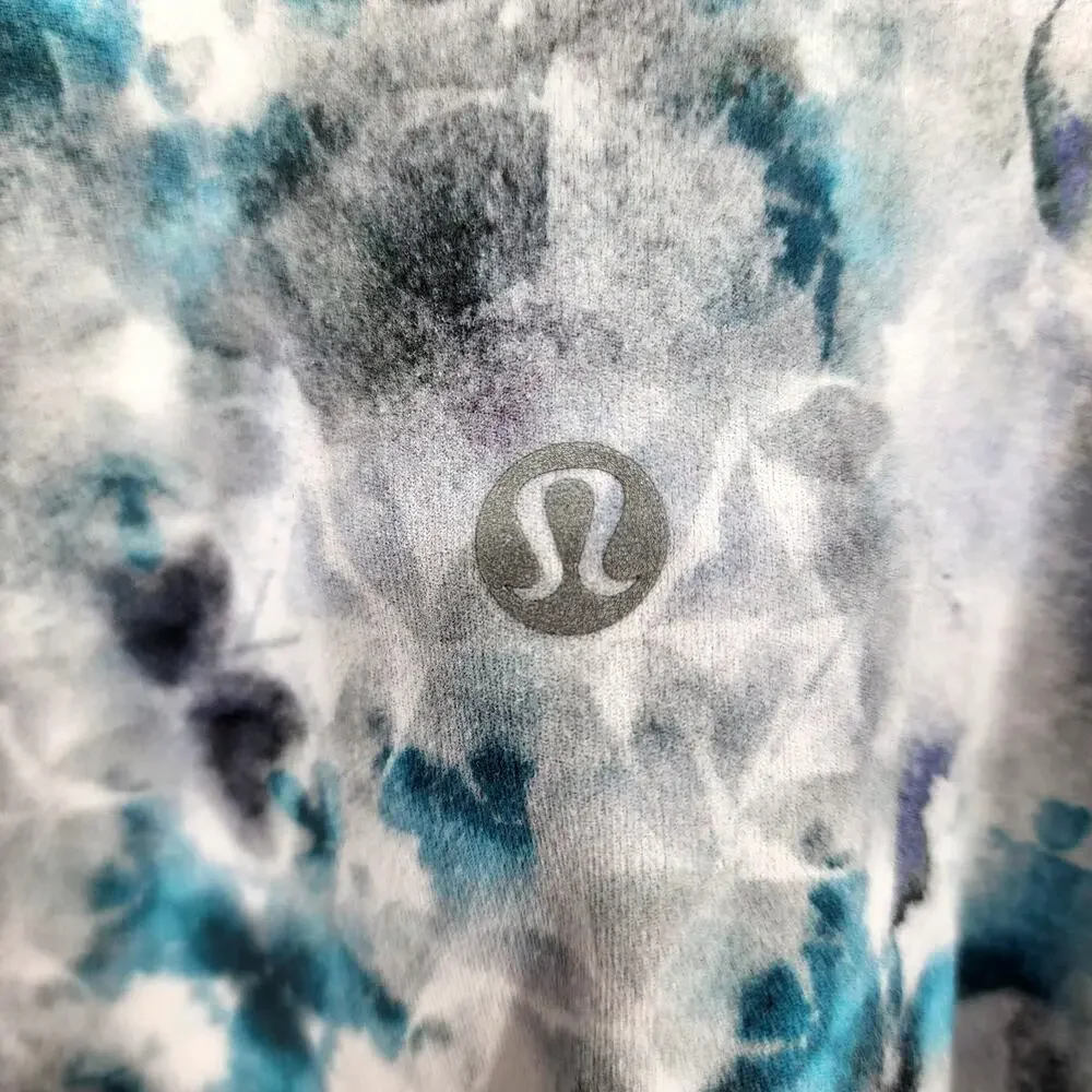 Lululemon Gray Kaleidofloral Multi Print V-Neck Align Crop Yoga Tank Size 12